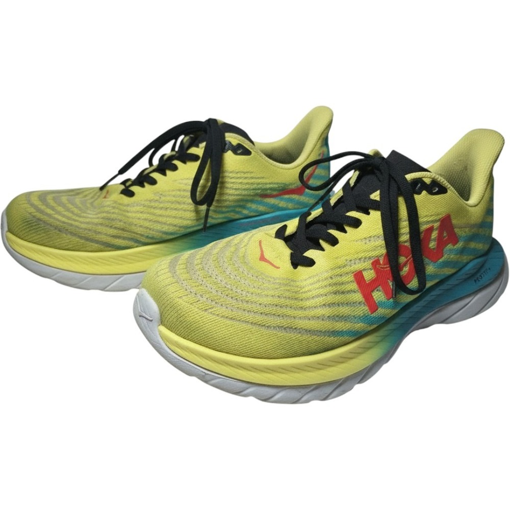 Hoka Mach 5 Running Shoes Womens 8.5 Yellow Pear Fiesta 1127894 Low Top Snkrs